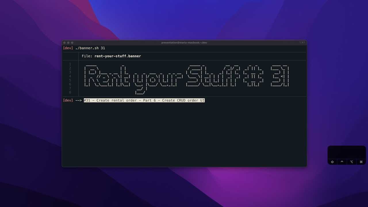#31 - Create Rental Order - Part 7 - Create CRUD Order UI