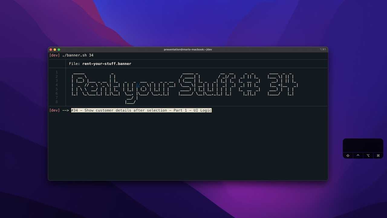 #34 - Show customer details after selection - Part 1 - UI Logic